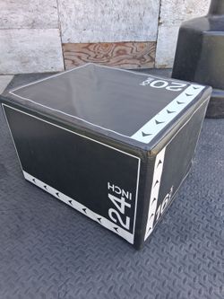 Foam Plyometric Jump Box, Adjustable Height 16/20/24 Inch