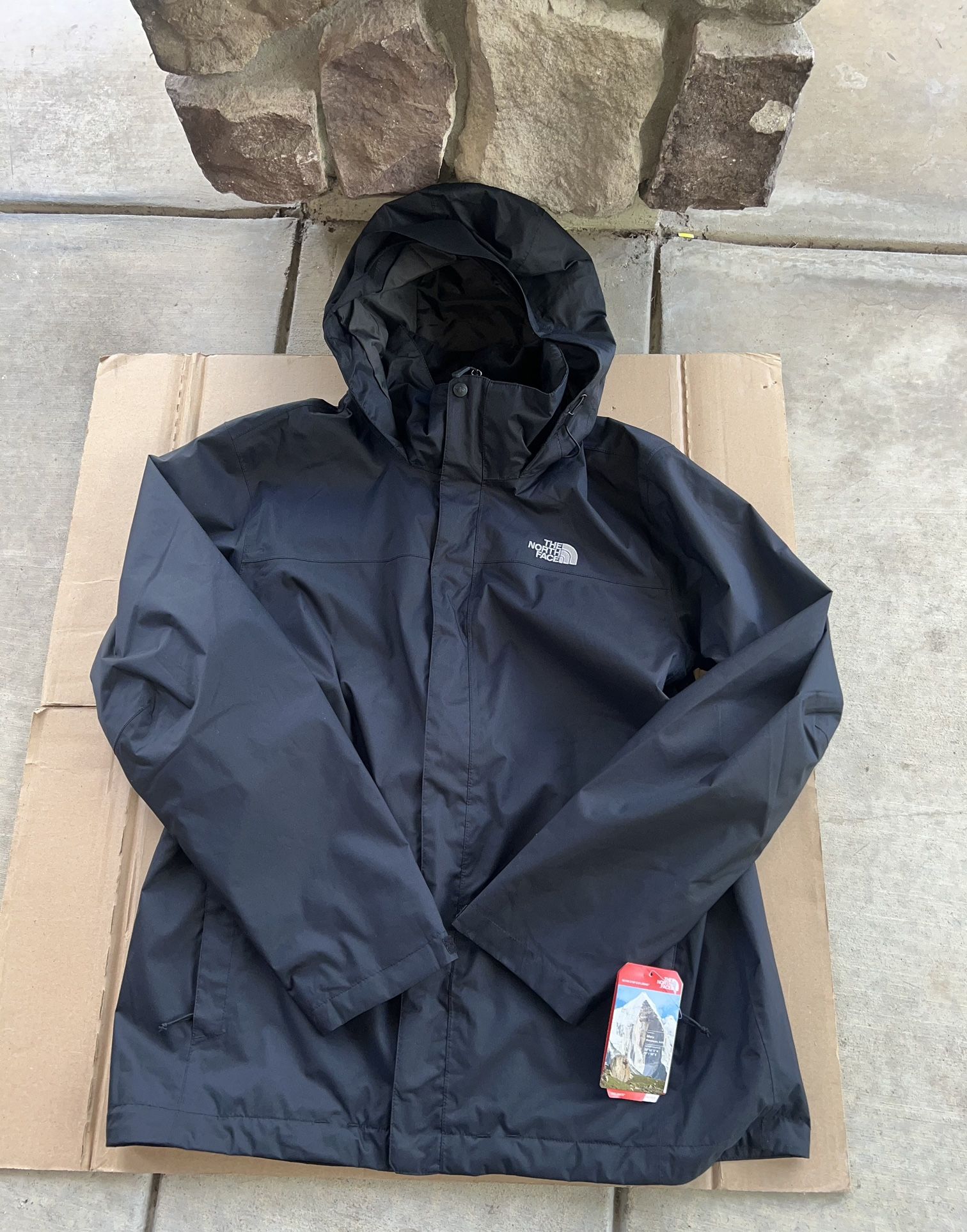 The North Face Mens Evolve II Triclimate Hiking Fleece Jacket Black TNF NWT Size XL