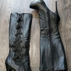 SHI by Journeys Tall black leather boots
