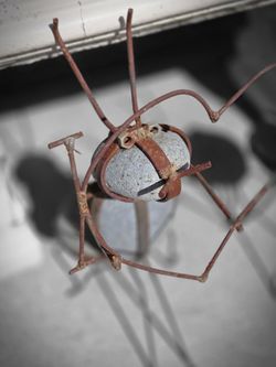 Ants Rock And Metal Garden Art