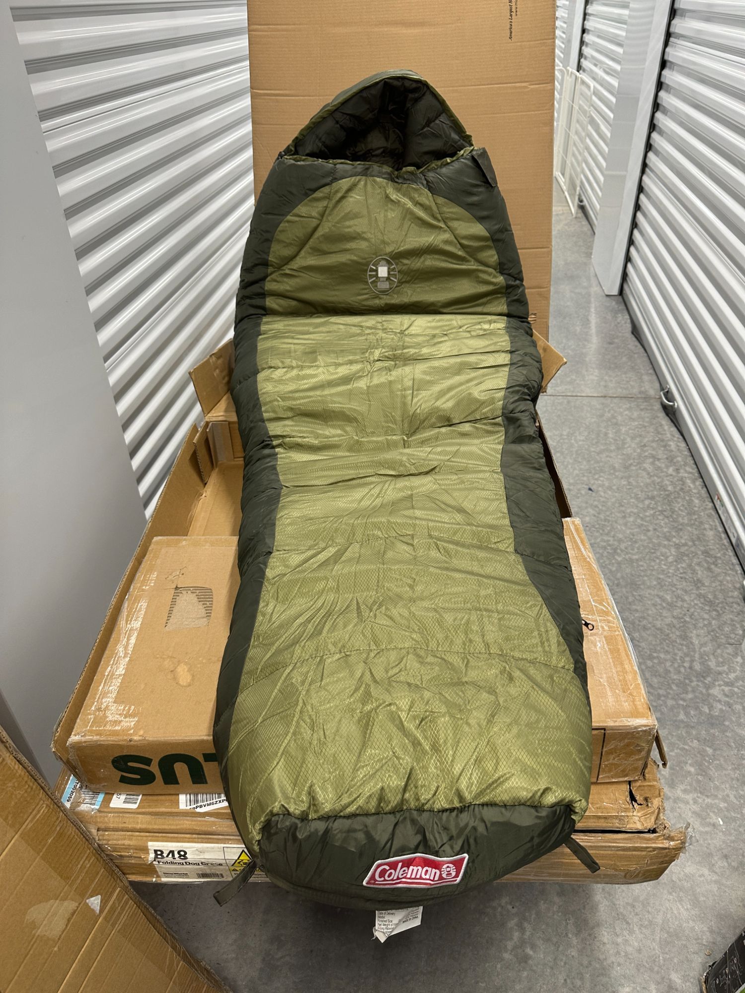 Coleman 0° North Rim Mummy Sleeping Bag Big Tall Adults North Rim Cold Weather Olive