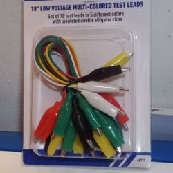 Cables De Prueba Multicolores De Voltaje De 65 Cm.