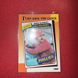 1990 Topps “Turn Back The Clock” Mike Schmidt