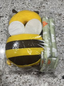 2pcs Baby Fall Back Protection Cushion And Helmet