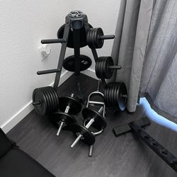 Weight Stand And Weights 