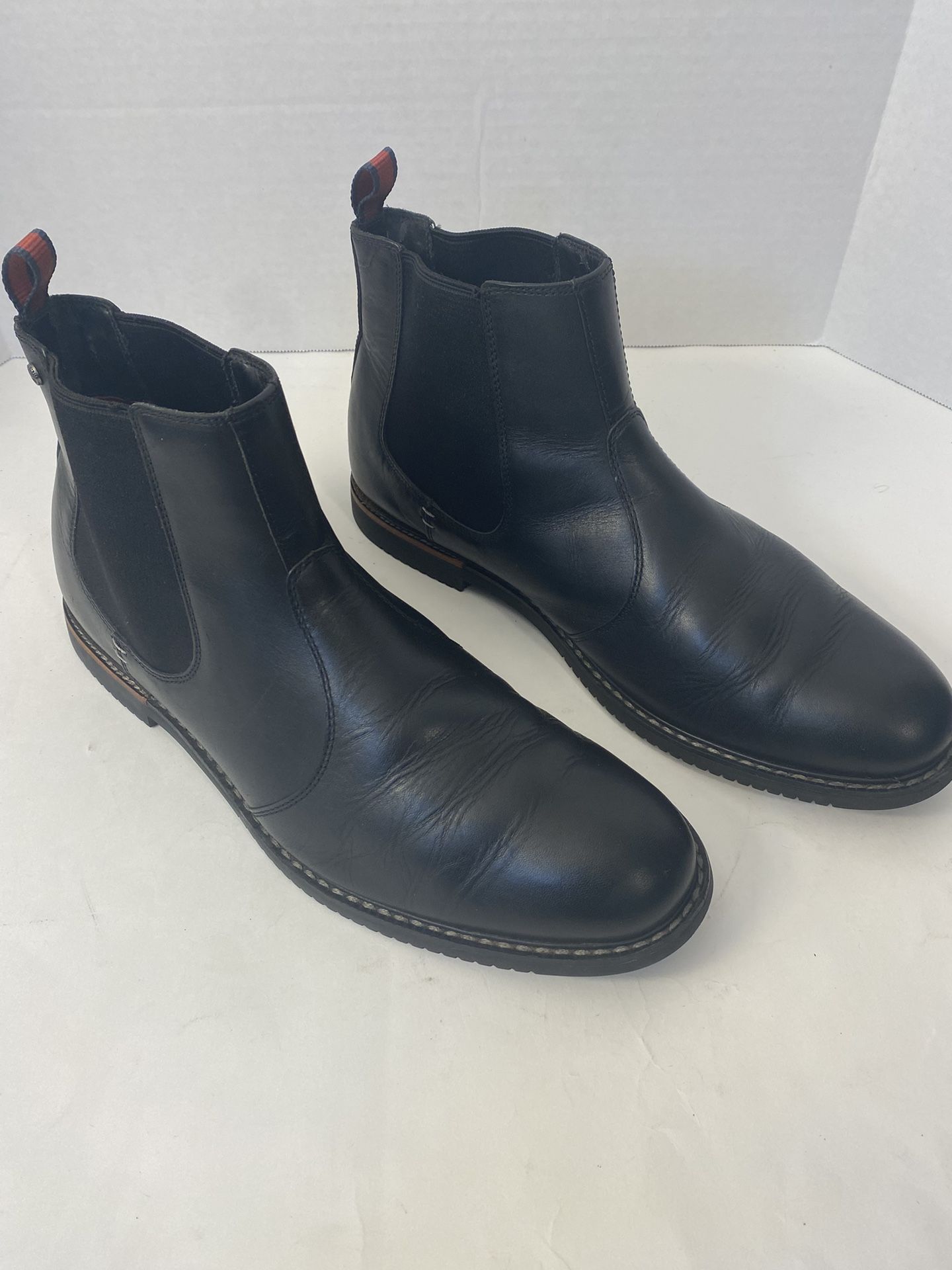 Timberland Men’s Size 12 Earthkeepers Brook Park Chelsea Boots; Black Leather & Nylon