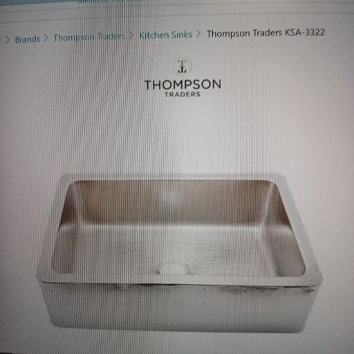 Thompson Traders Farmhouse Sink
