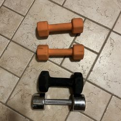 Two 10 Lbs & Two 8 Pounds Dumbbells