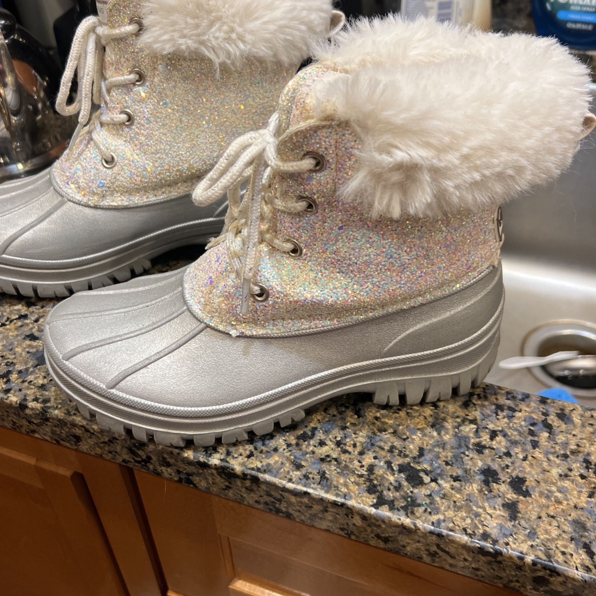 London Fog Snow Boots Girls 3