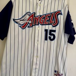 Angels Authentic Autographed Tim Salmon Jersey 