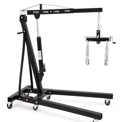 Engine hoist with load leveler