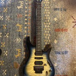 Ibanez JIVAJR Nita Strauss Signature Guitar. Ebony Fingerboard, Deep Sea Blonde