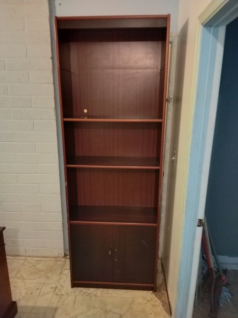 Bookcase -- solid wood,  7 ft tall