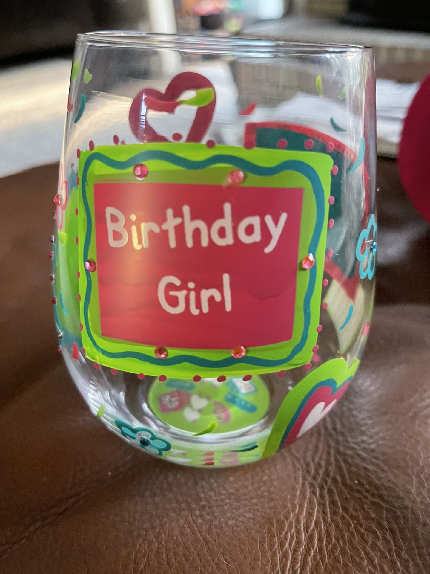 New   Birthday Wine Glass