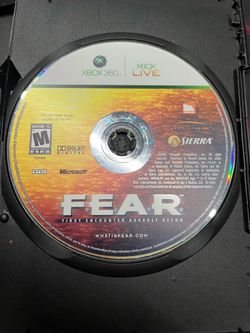 $19 FEAR for Xbox 360 - disc only. Pick up only.  Works