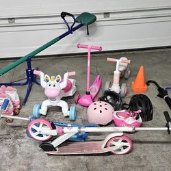 Kids Helmets, Scooters, Seesaw And More