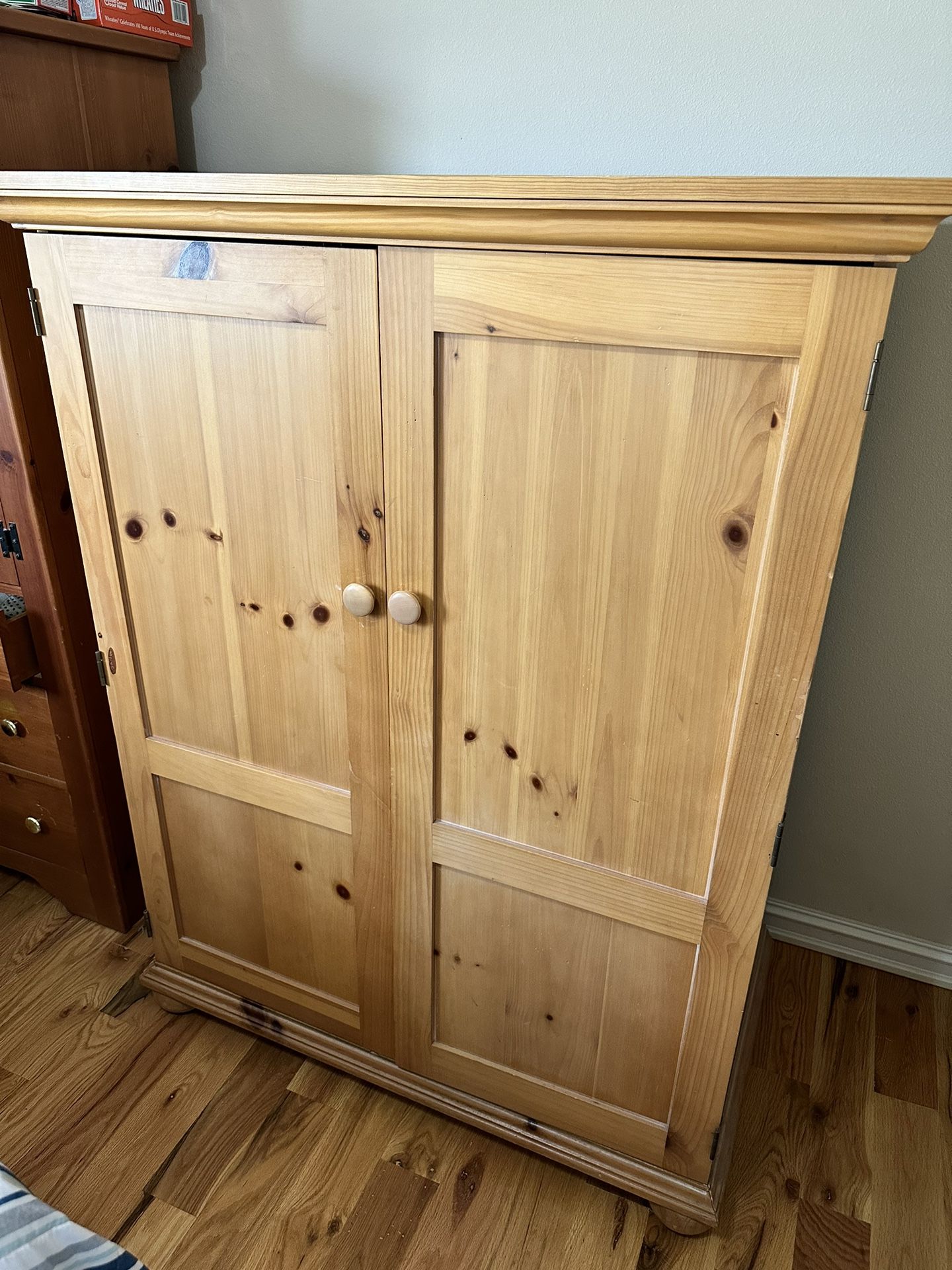 Computer Armoire- Pine