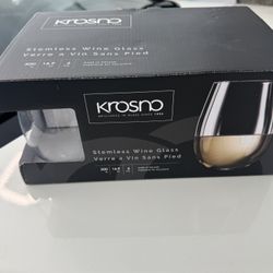 Krosno Stemless Wine  6  glasses, 16.9 oz