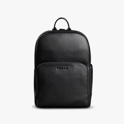 Tesla Mega [back] Pack - Vegan Leather Backpack (Black)