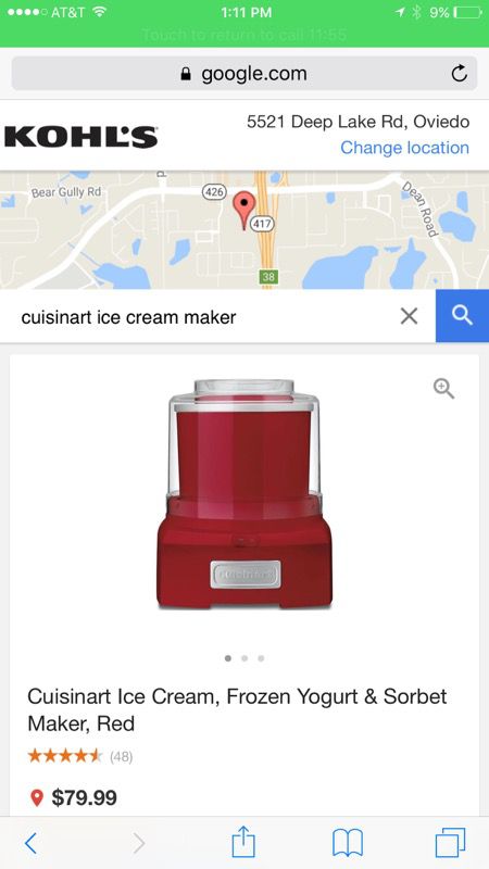 Cuisinart ice cream maker