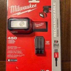Milwaukee 2012R Rechargeable Magnetic Headlamp And Task Light NEW!!