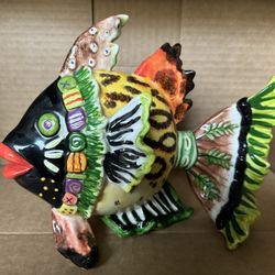 Westland Giftware “Fish Outta Water” Jungle Fish By Lori Siebert