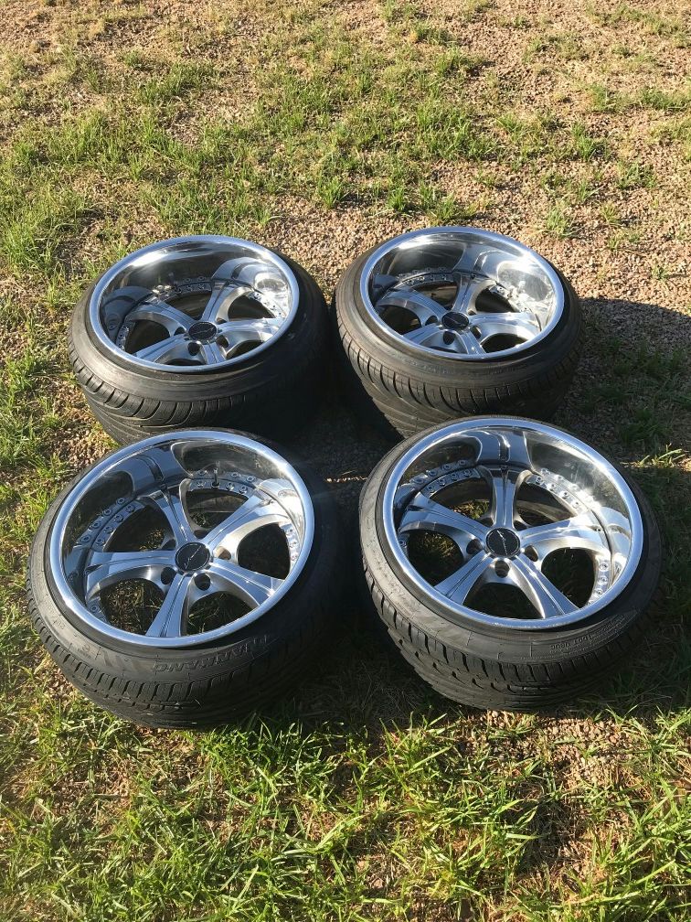 SSR Vienna Courage Real 3 piece wheels 5x114.3 17x10 17x11