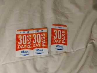 monthly bus passes