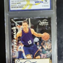 1997 SCORE BOARD VISIONS SIGNINGS STEVE NASH ROOKIE AUTOGRAPHED