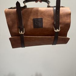 Leather Barber Tool Roll / Organizer (New)