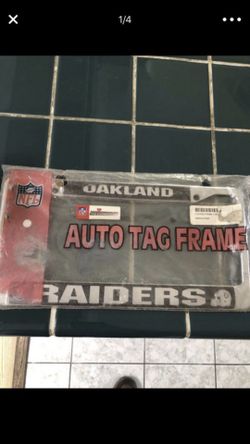 Raiders plate frame