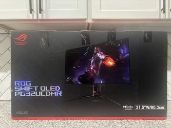 32” Asus Rog Swift PG32UCDMR Gaming Monitor HDR 4K Dolby Vision 240Hz