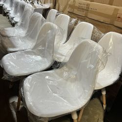 New Modern Mid Century Plastic Dining Chairs $15/ea