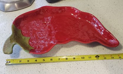 Red chili serving dish