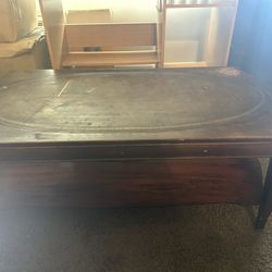 Wooden coffee table