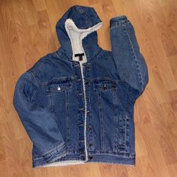 Forever 21 Denim hoodie men’s  jacket M