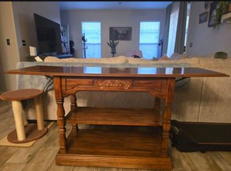 Vintage Drop Leaf Console Table