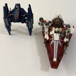 LEGO Star Wars-The Clone Wars-Ahsoka’s Starfighter And droids (7751)-COMPLETE 