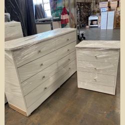 Dresser set / Eight drawers dresser and nightstand
