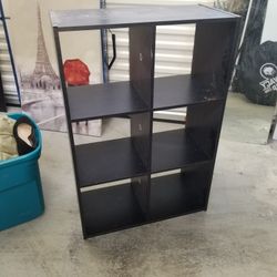 Square Cubed Shelving Unit Black 