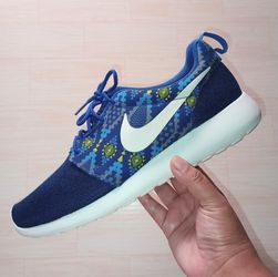 Men's Size 10.5 Nike Roshe Blue Print Sail 