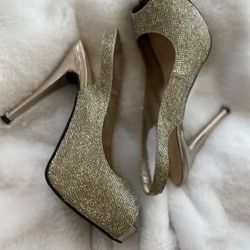 Gold Formal Heels 