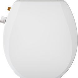 NEW - Toilet Seat with Bidet Mode Dual Nozzles - Fits Round seat