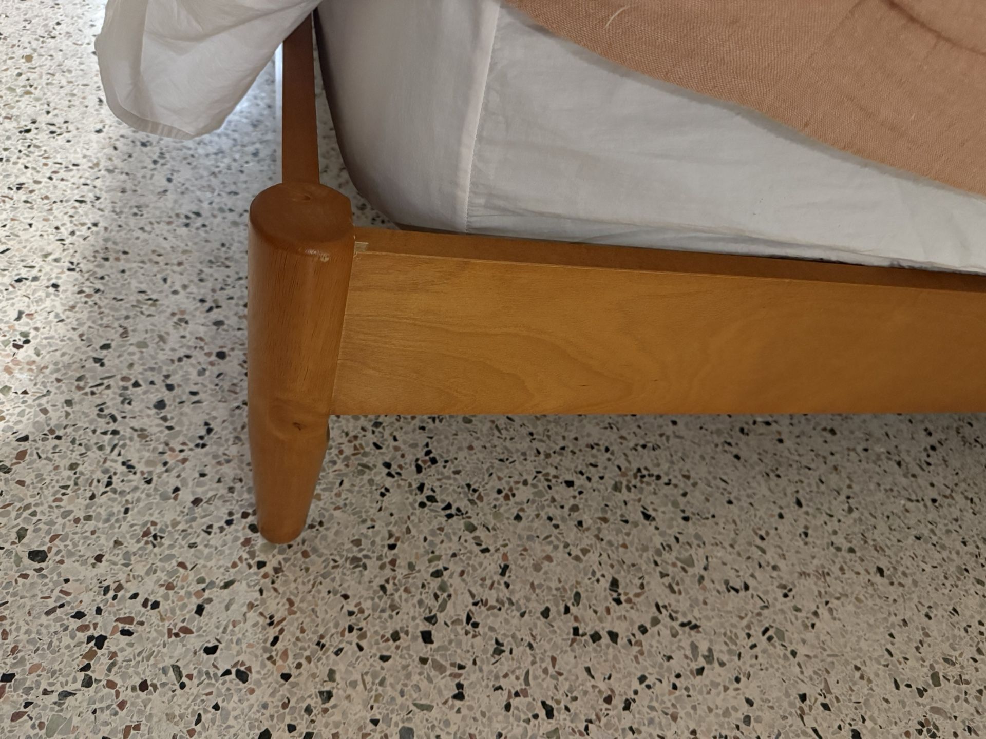 MCM mid century King Bed Frame