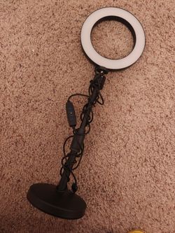 LED Ring Light with Desk Stand