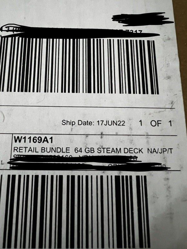Valve Steam Deck 64GB Brand New - Ships Next Day - Factory Sealed!