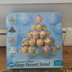 Wedding, Shower…Wilton’s Large Dessert Stand 38 Cupcakes N More 