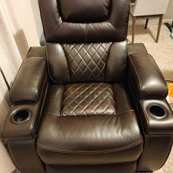 Leather Power Recliner