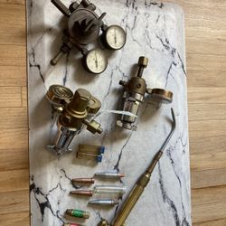 Oxweld Welding Torch And Three Regulators