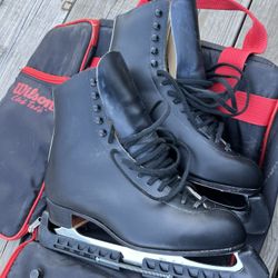 Ridell 9-1/2 Leathers Wilson Excel Blade Ice skates